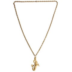 VALENTINO gold-tone ARIES Chain Zodiac Necklace