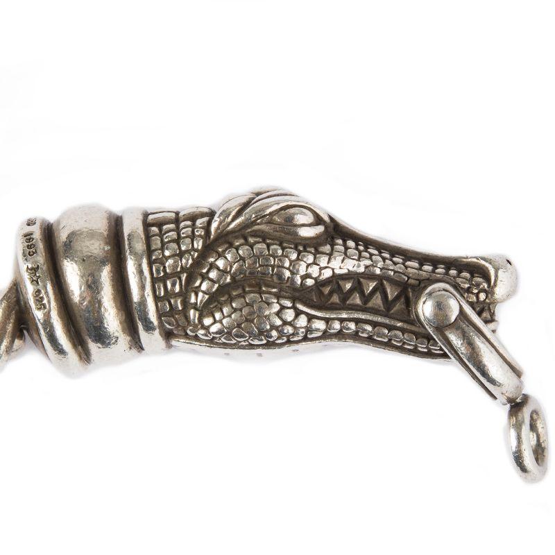 Barry Kieselstein-Cord 'crocodile' chain bracelet in sterling silver. Rare. Has been worn and is in excellent condition.