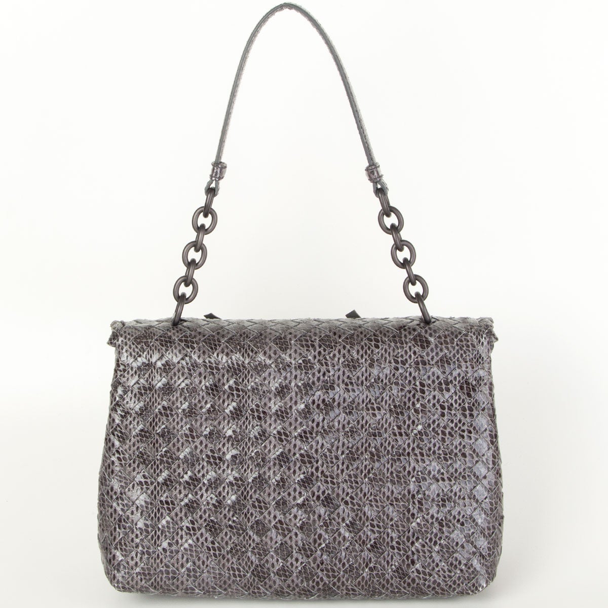 grey shoulder bag