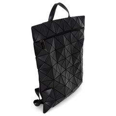 ISSEY MIYAKE black PVC BAO BAO FLAT Backpack Bag