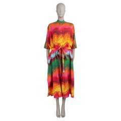 VALENTINO soie et coton multicolore 2022 WAVE LOGO SHIRT Robe XS