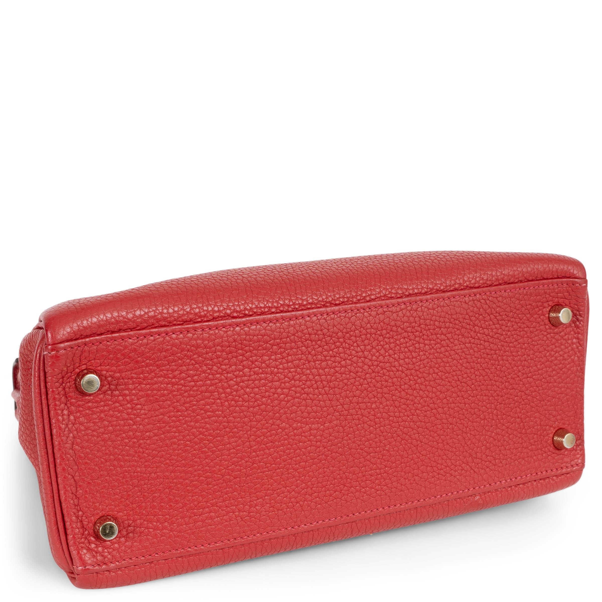 HERMES Casaque rosso Clemence pelle KELLY 28 RETOURNE Borsa Ghw In condizioni ottime in vendita a Zürich, CH