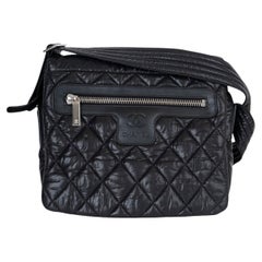 CHANEL black nylon COCO COCOON SMALL Messenger Bag