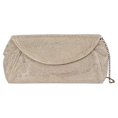 DOLCE & GABBANA beige suede MISS STARDUST CRYSTAL Bag