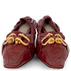 BOTTEGA VENETA Rabosello red patent leather MADAME Pumps Shoes 37.5