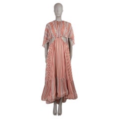 ZIMMERMANN red viscose 2026 REBELLION STRIPED BOHEMIAN MAXI Dress 1 S