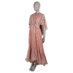 ZIMMERMANN red viscose 2026 REBELLION STRIPED BOHEMIAN MAXI Dress 1 S