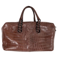 Borsa BOTTEGA VENETA marrone 2009 MATTE CROCODILE BOWLING