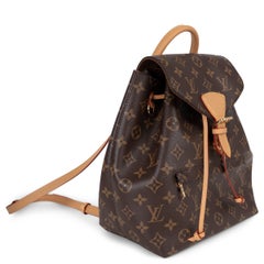LOUIS VUITTON brown Monogram canvas MONTSOURIS MM Backpack Bag