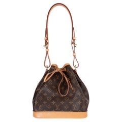 LOUIS VUITTON brown Monogram canvas PETIT NOE BUCKET Bag