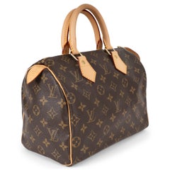 LOUIS VUITTON brown Monogram canvas SPEEDY 25 Bag