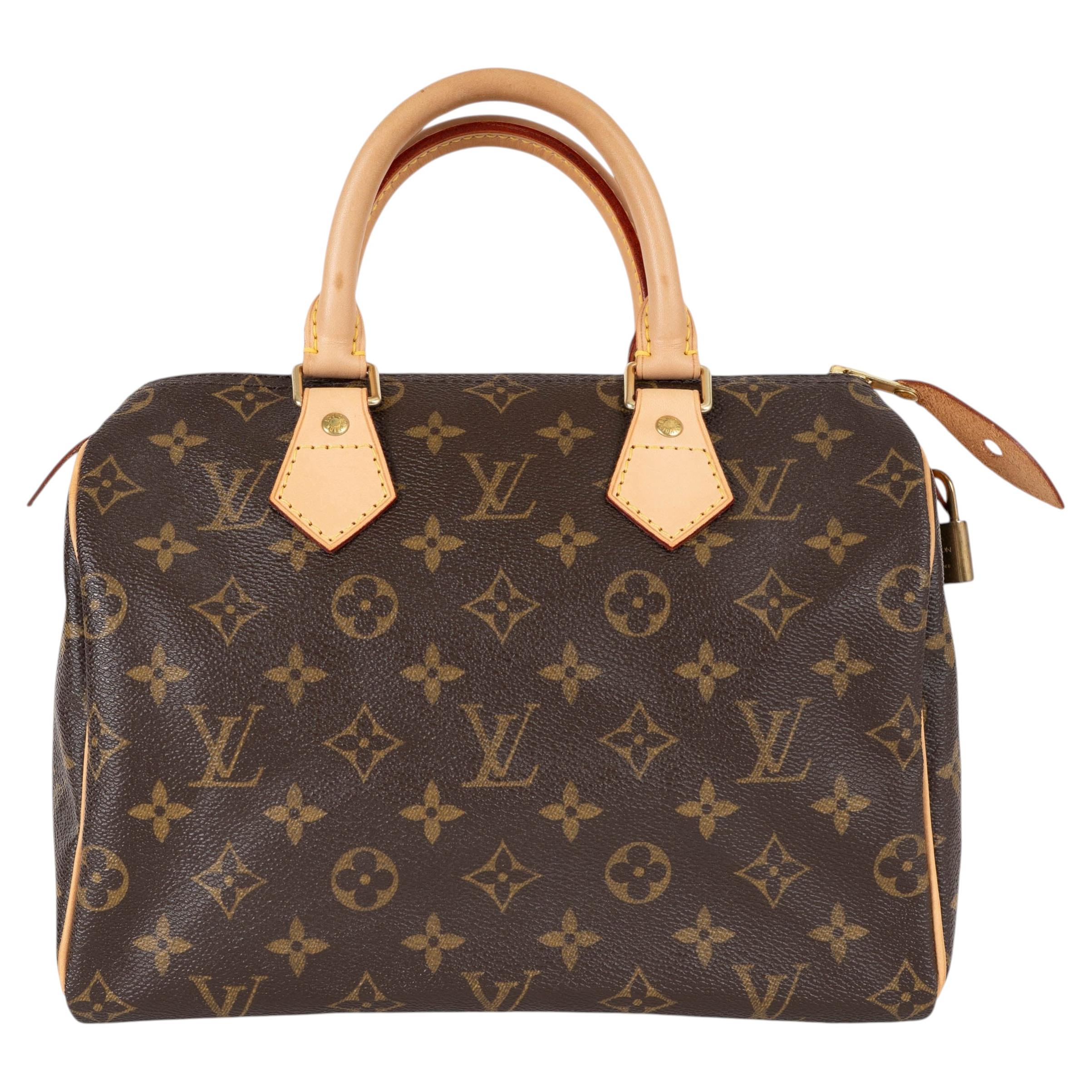 Sac SPEEDY 25 Louis Vuitton en toile Monogram marron