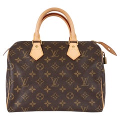 LOUIS VUITTON brown Monogram canvas SPEEDY 25 Bag