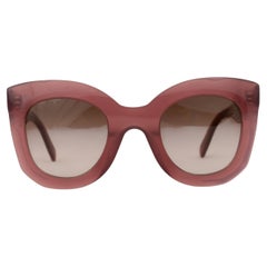 CELINE Sonnenbrille „3 DOT BUTTERFLY“ aus violett-rosa Acetat, Modell CL4005IN
