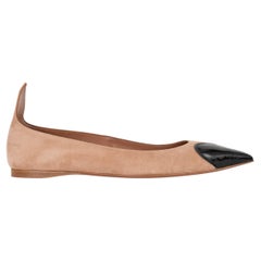 ALAIA nude sued 2023 LE COEUR Ballet Flats Shoes 38