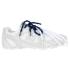 MIU MIU x NEW BALANCE white suede & mesh 530 SL Sneakers Shoes 38