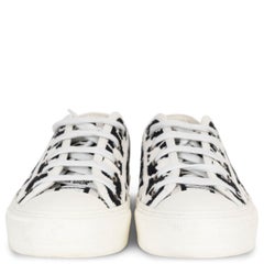 CHRISTIAN DIOR white & black WALK'N'DIOR MACRO HOUNDSTOOTH Sneakers Shoes 38