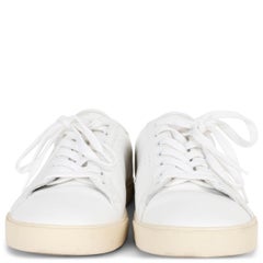 CELINE white leather TRIOMPHE Sneakers Shoes 38