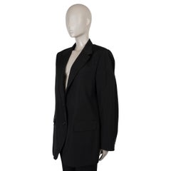 DRIES VAN NTOEN black wool 2014 CLASSIC Blazer Jacket 40 M