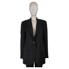 DRIES VAN NTOEN black wool 2014 CLASSIC Blazer Jacket 40 M
