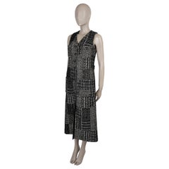 CHANEL black white cashmere 21K PEARL & SEQUIN TWEED VEST Dress 36 XS
