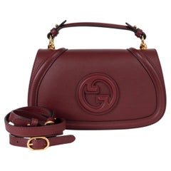 GUCCI „Ancora“ rote Leder-Handtasche „BLONDIE MEDIUM“ mit Tragegriff
