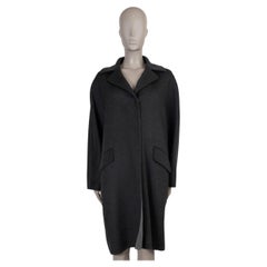 PRADA dunkelgraue Kaschmir-Jacke im Double-Face-Stil, Größe 42 M
