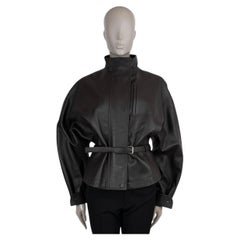 JACQUEMUS dark brown leather 2026 CIRO Jacket 36 XS