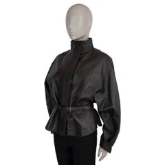JACQUEMUS dark brown leather 2026 CIRO Jacket 36 XS