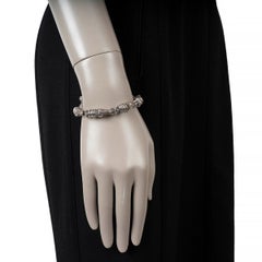 KIESELSTEIN-CORD silver 1993 STERLING SILVER ALLIGATOR HEAD LINK Bracelet