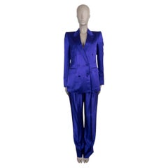 TOM FORD bright purple jacquard 2026 HAIDER Pants Suit 38 XS