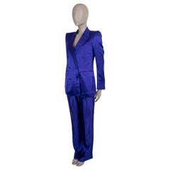 TOM FORD bright purple jacquard 2026 HAIDER Pants Suit 38 XS