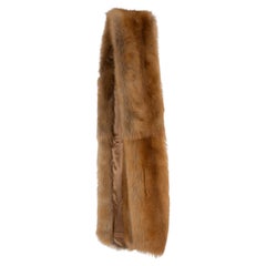 MIU MIU 2025 Shearling Fur Stole Scarf Caramel
