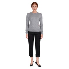 Maglione a girocollo Chanel 2026, grigio, taglia 34 XS