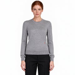 Maglione a girocollo Chanel 2026, grigio, taglia 34 XS