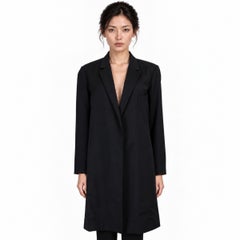 Celine Phoebe Philo Chester Wool Coat Black 38 S