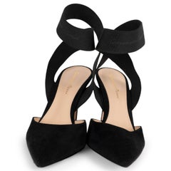 Gianvito Rossi Beryl – Schwarze Slingbacks aus Wildleder, Größe 37