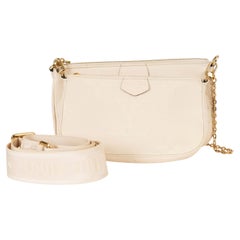Louis Vuitton Cream Empreinte leather MULTI POCHETTE ACCESSOIRES Bag