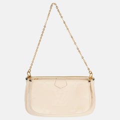 Louis Vuitton Cream Empreinte leather MULTI POCHETTE ACCESSOIRES Bag
