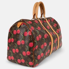 Sac de voyage Keepall 45 Louis Vuitton x Murakami 2005, motif Monogram Cerises