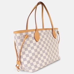 Louis Vuitton Neverfull PM Tote Damier Azur Beige
