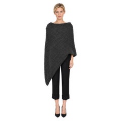 Jersey poncho de cachemira «Raini» de THE ROW, color carbón, tallas M/L, M