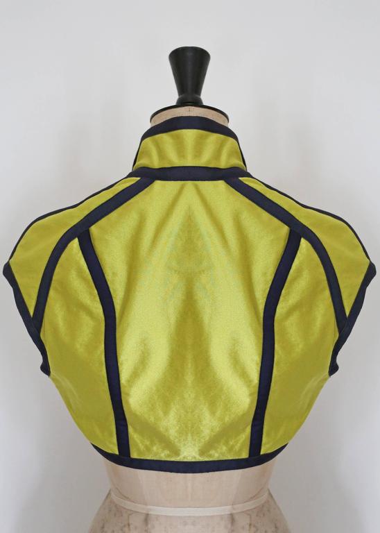 John Galliano tennis ball cropped bolero jacket, AW 1990 at 1stDibs