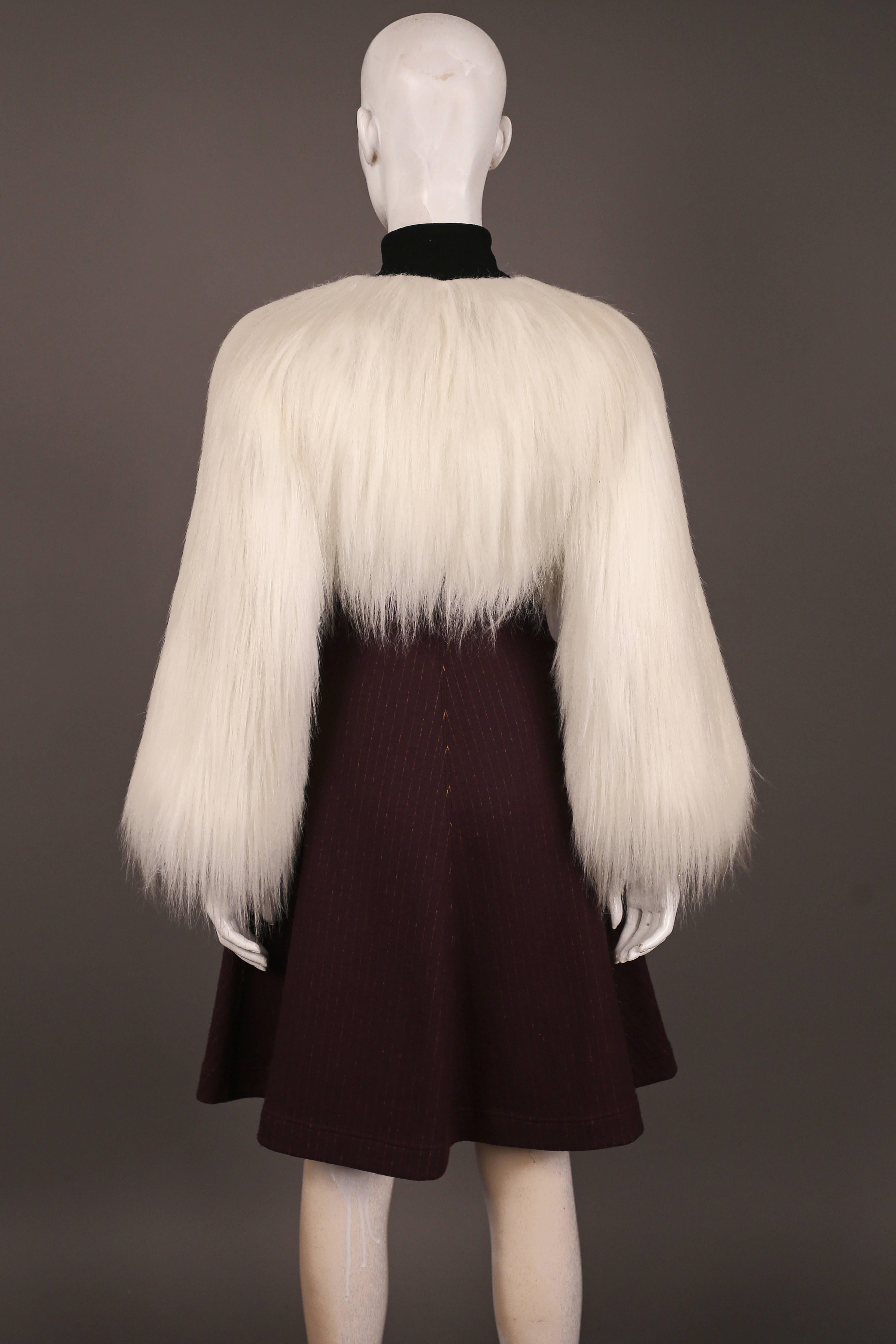 Jean Paul Gaultier faux fur dress coat, c. 1993 In Excellent Condition In London, GB