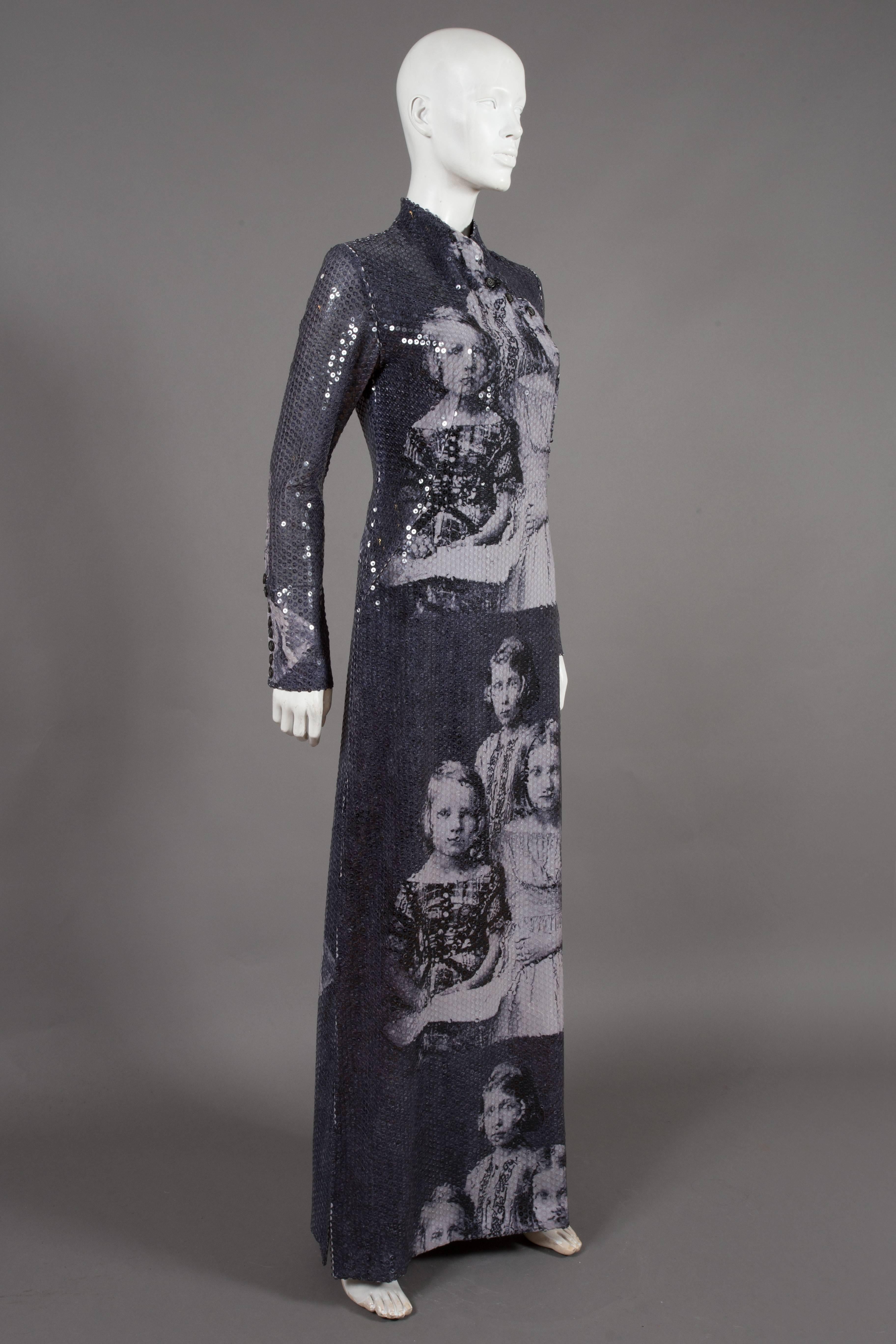 Alexander McQueen sequinned cheongsam-style evening dress, C. 1998 4