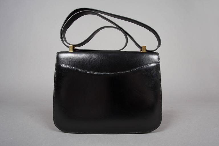 Hermes Constance Black H bag with gold hardware 23 cm at 1stDibs ...