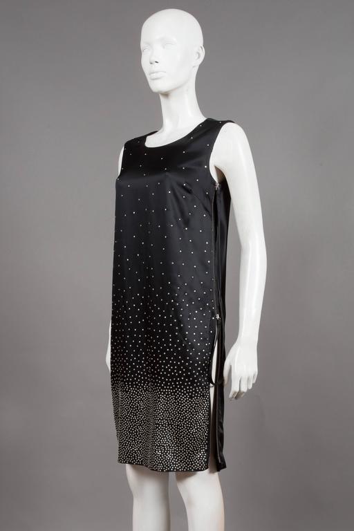 Maison Martin Margiela ombre studded black slip dress, C. 2012 For Sale ...