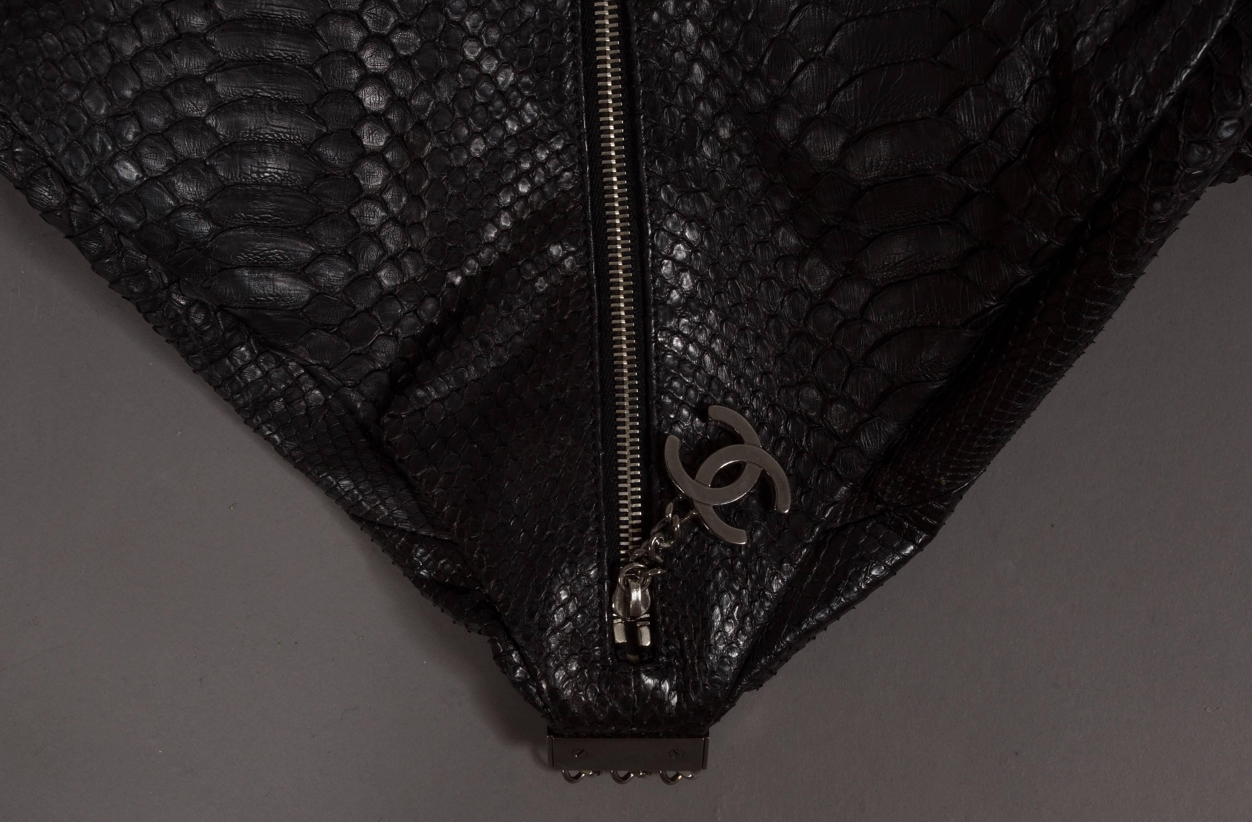 Chanel Large Black King Python Hobo Bag, c. 2007 1