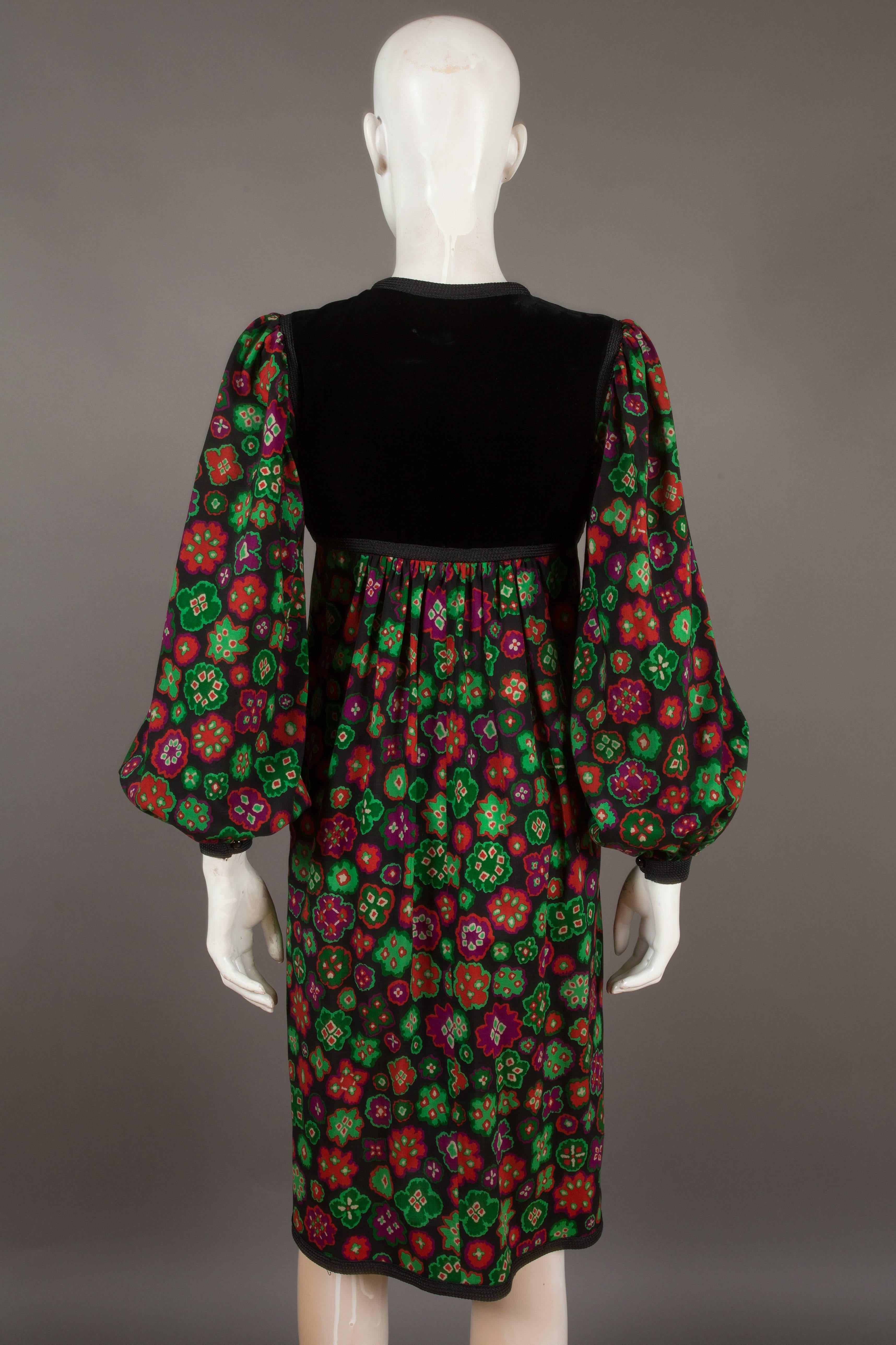 Yves Saint Laurent folk dress, circa 1976 In Excellent Condition In London, GB