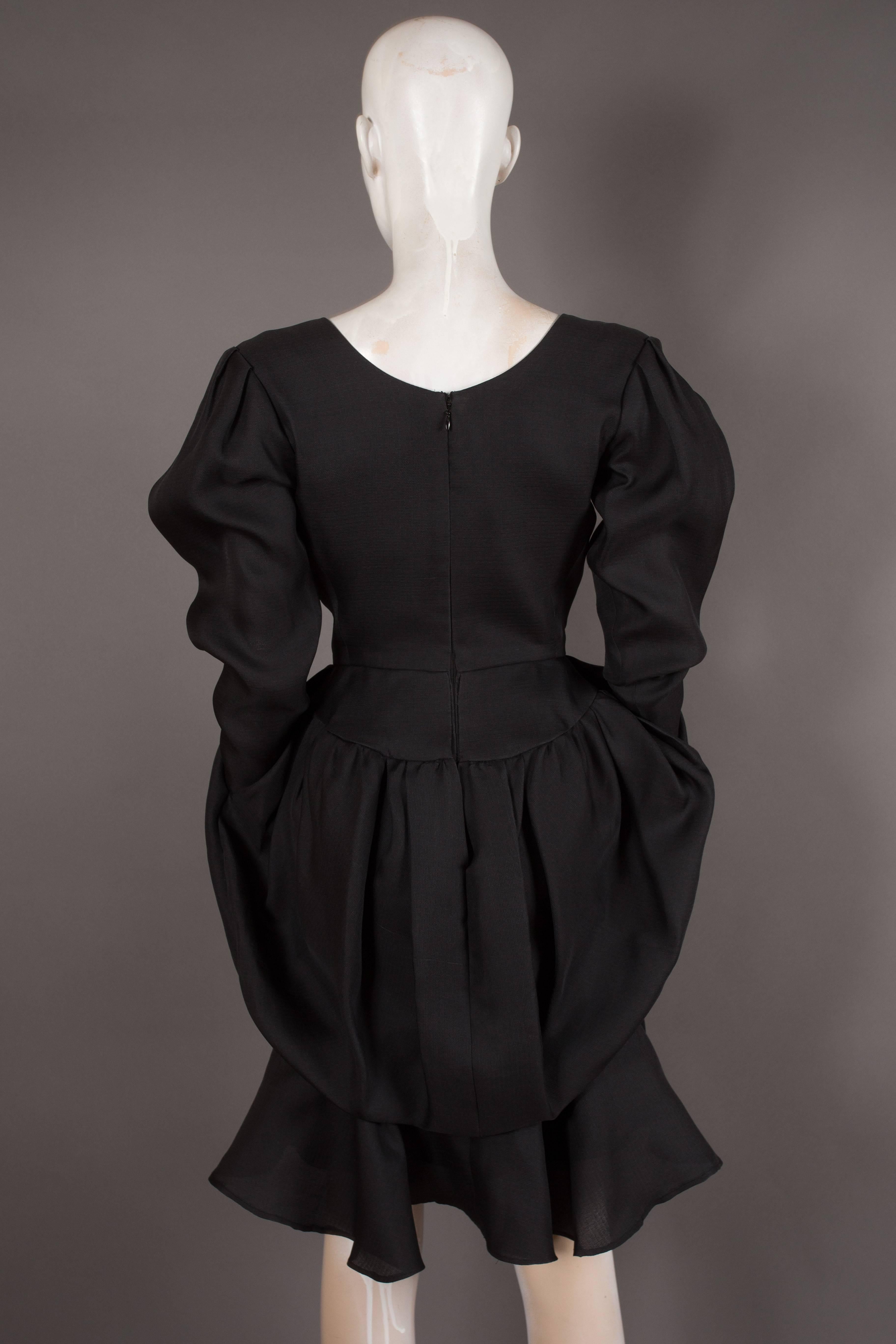 Yves Saint Laurent silk organza tulip dress, Circa 1993 2